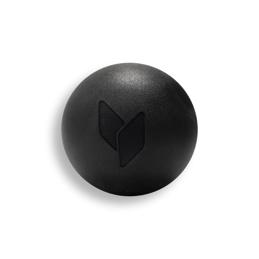 yellowMASSAGE Ball silikonowa piłeczka do masażu, czarna 6,5cm