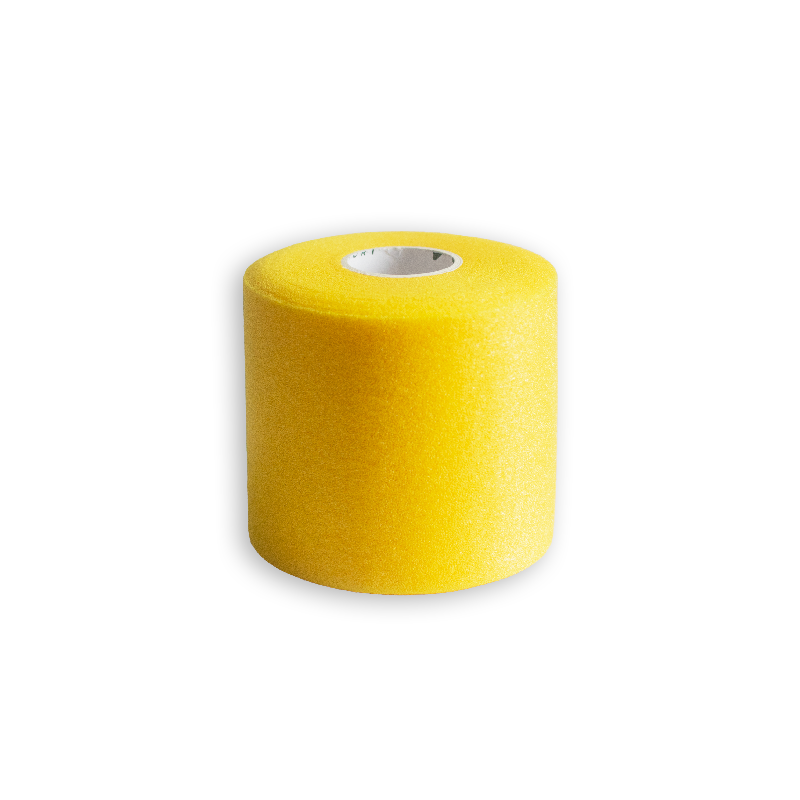 Podkład pod taping yellowWRAP – żółty, 7cm x 27m