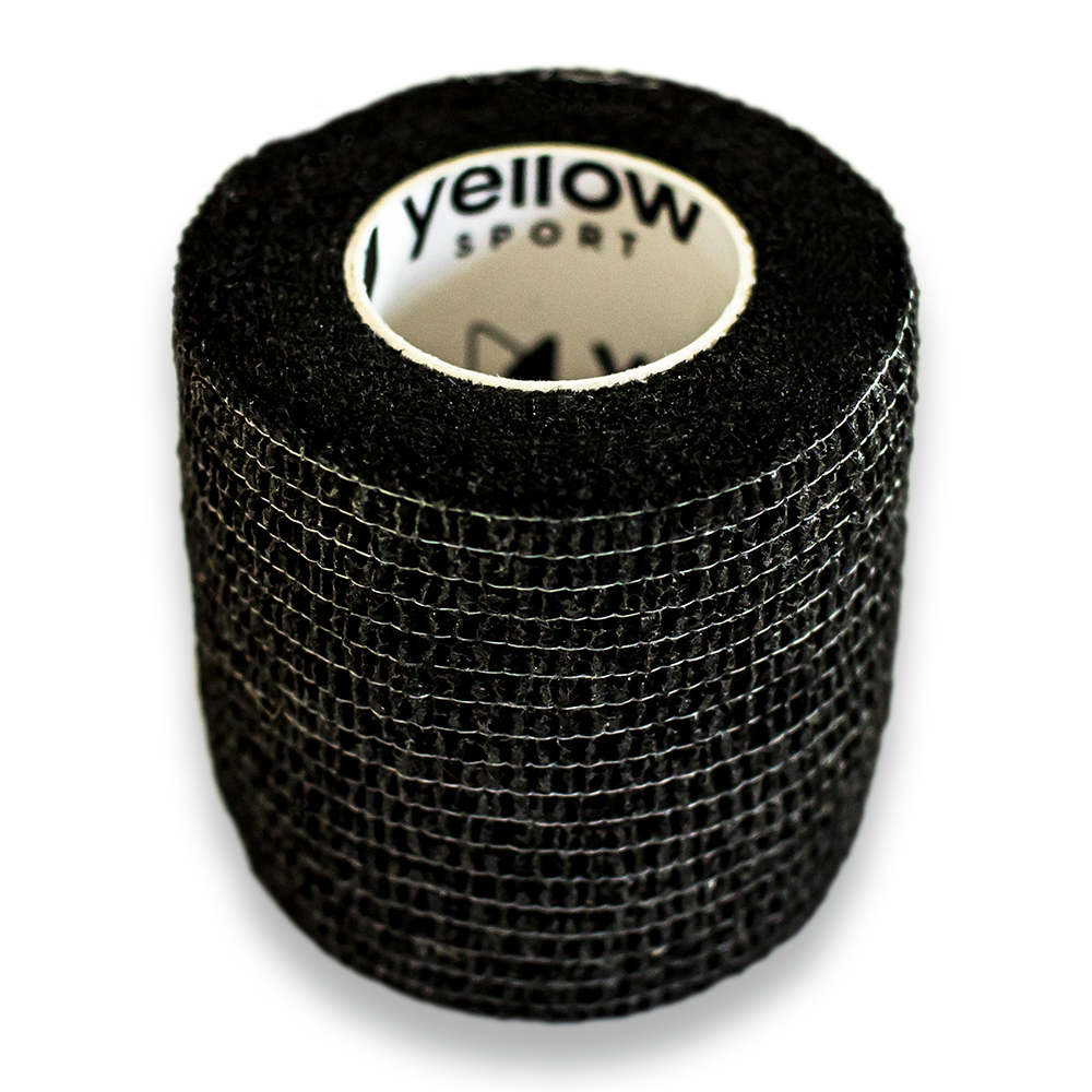 Bandaż kohezyjny yellowBAND - 5cm x 4,5m, czarny
