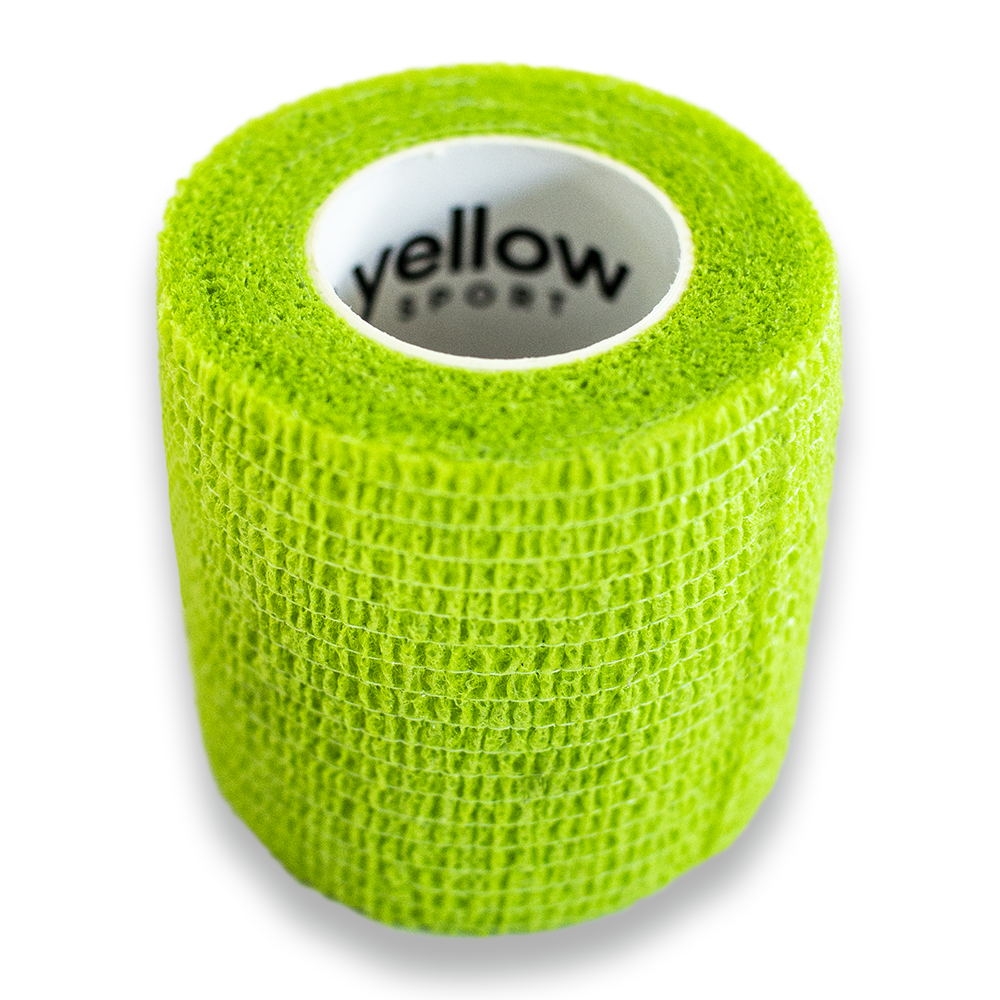 yellowBAND bandaż kohezyjny, 5cm x 4,5m, Zielony
