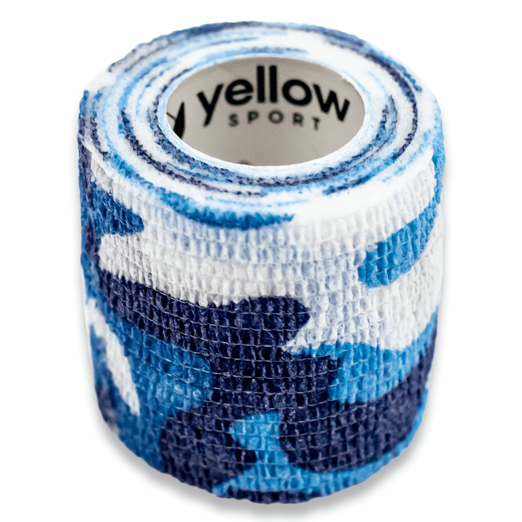 yellowBAND bandaż kohezyjny, 5cm x 4,5m, Niebieski moro