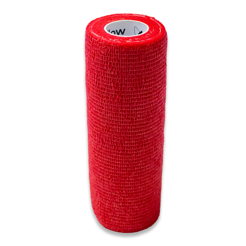 yellowBAND - bandaż kohezyjny 10cm x 4,5m Czerwony