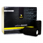 Bandaż kohezyjny yellowBAND - 10cm x 4,5m, czarny zestaw 12 szt. 