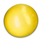 Piłka rehabilitacyjna yellowGYM ball 75cm, żółta