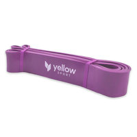 yellowPOWER Band - Guma do ćwiczeń - Fioletowa - 208 cm x 4,4 cm - Opór 45-54 kg
