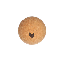 yellowMASSAGE Cork Ball - Piłeczka do masażu z naturalnego korka - Brązowa - 8 cm