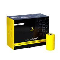 yellowSPORT yellowBAND - Bandaż kohezyjny - 10 cm x 4,5 m - Żółty - Opakowanie 12 szt.