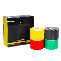 Taśma do kinesiotapingu yellowTAPE - 5cm, mix wyrazisty opakowanie 4 szt.