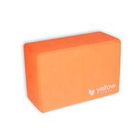 yellowBLOCK Yoga EVA - Kostka do jogi z pianki EVA - Pomarańczowa