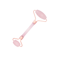 Kwarcowy wałek do masażu - Dwustronny roller do twarzy - Naturalny kwarc